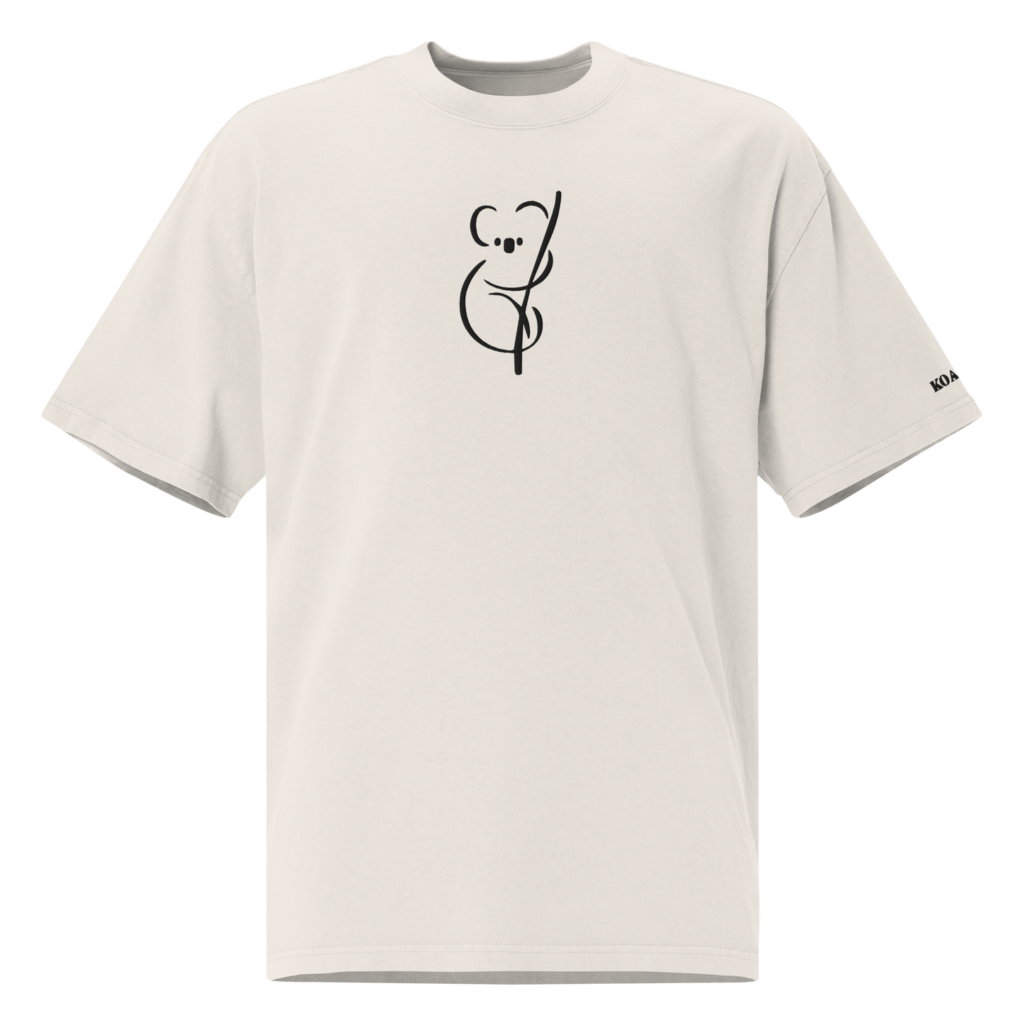 KOALA unisex Oversized Faded Tee