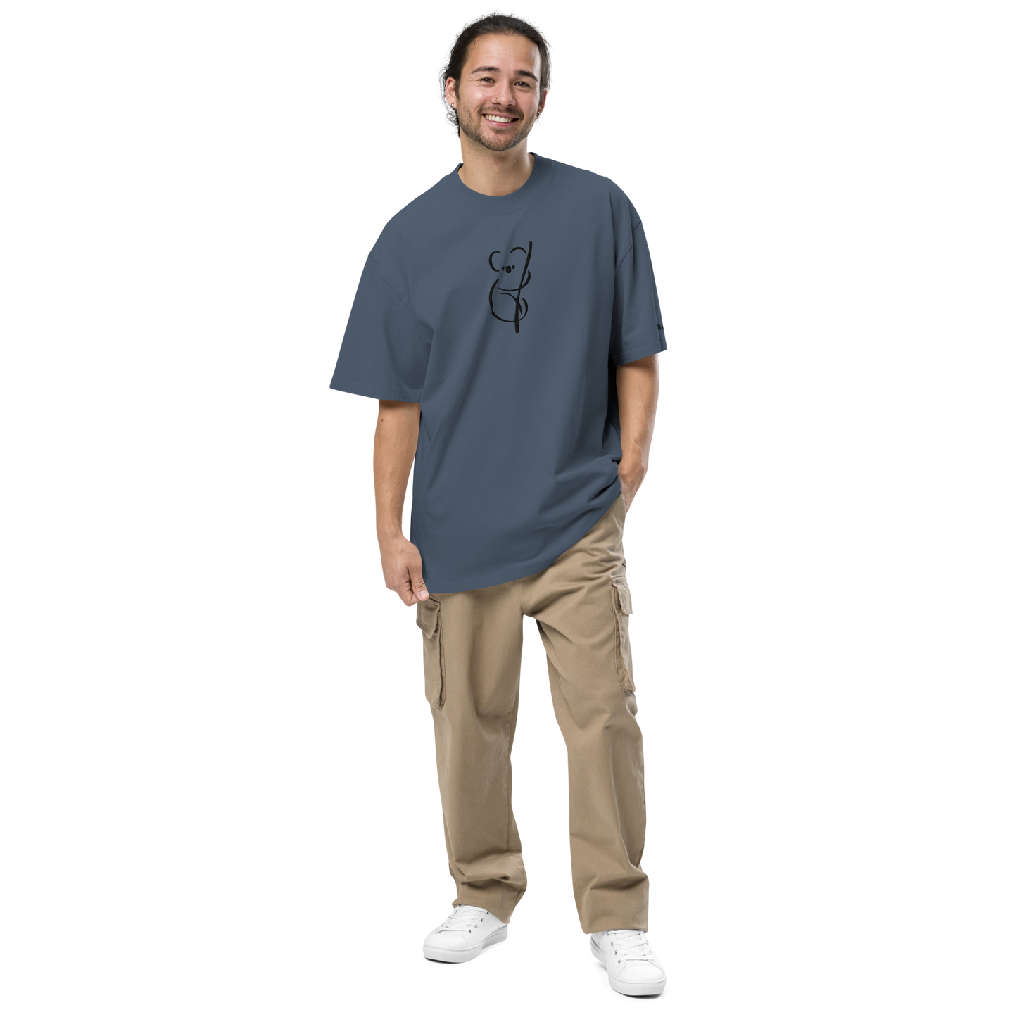 KOALA unisex Oversized Faded Tee