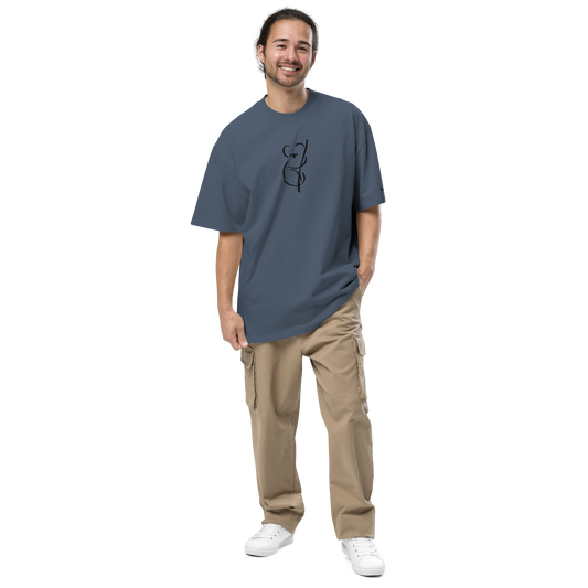 KOALA unisex Oversized Faded Tee